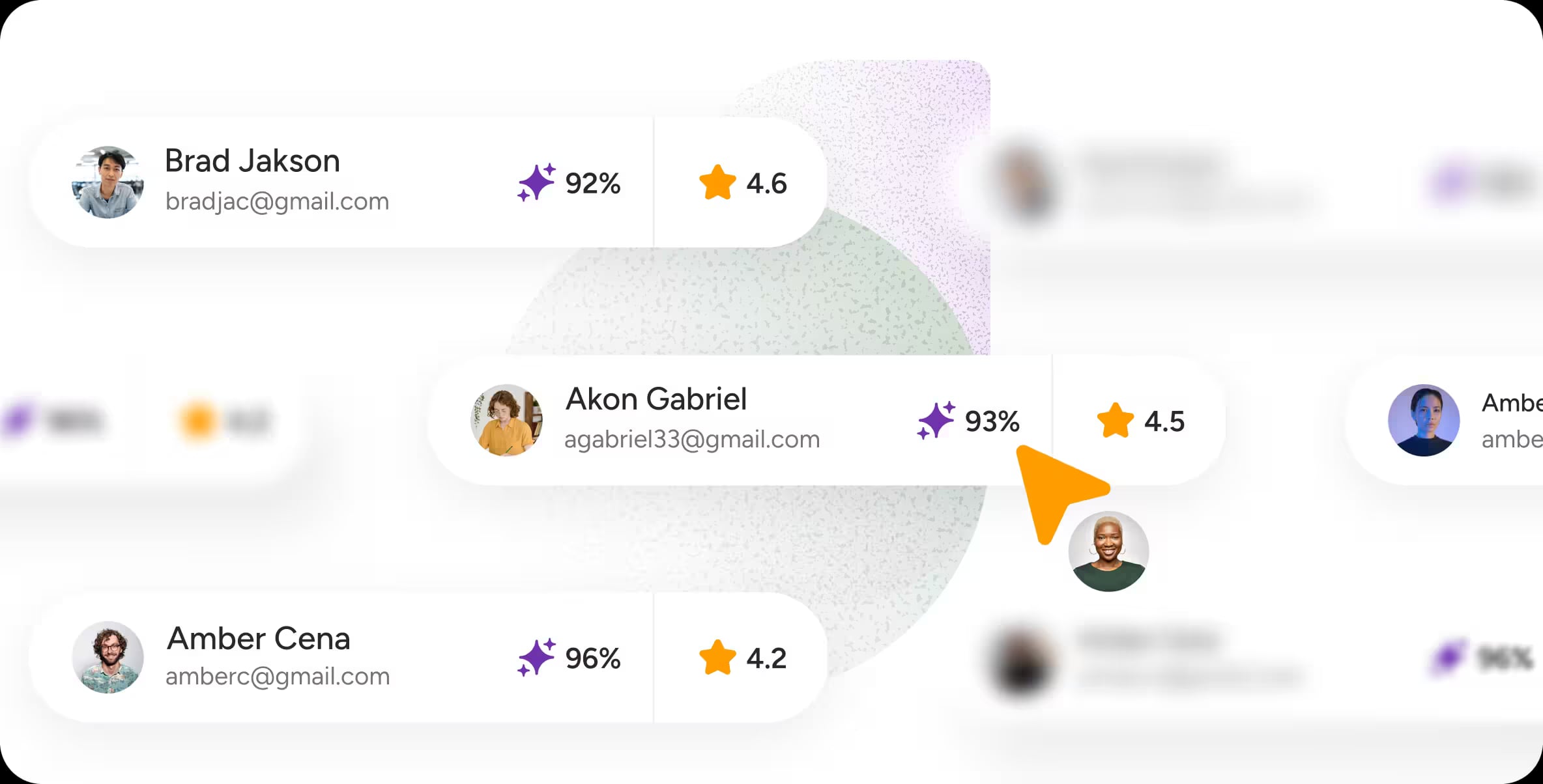 Automatically highlight the best candidate