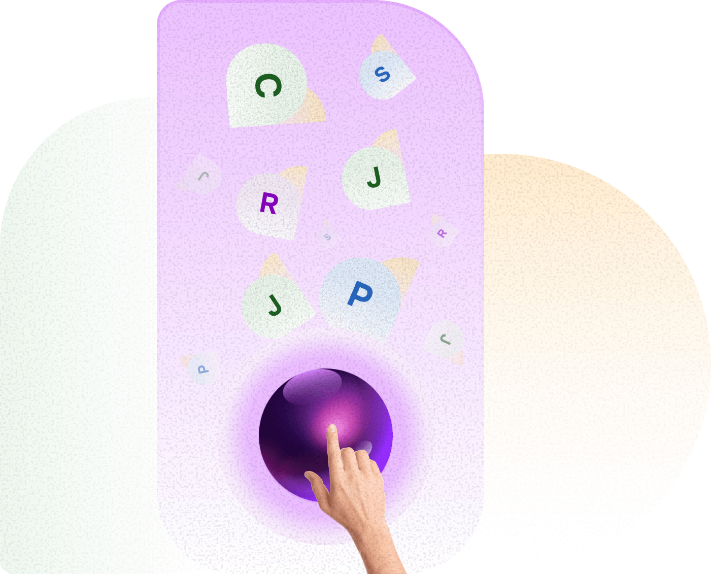 Icons representing Mercury 360 products orbiting a shared foundation